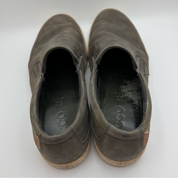 ECCO Men's Collin 2.0 Leather Slip-On Shoes - Gray/Green Size 12 - Picture 4 of 8
